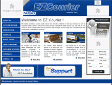 Tablet Screenshot of ezcourier.com